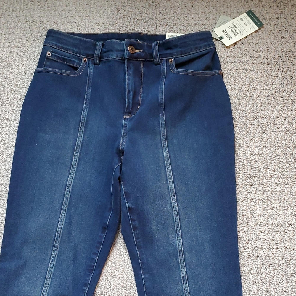 Duluth Trading Co Women's Navy Skinny Jeans - Picture 5 of 5